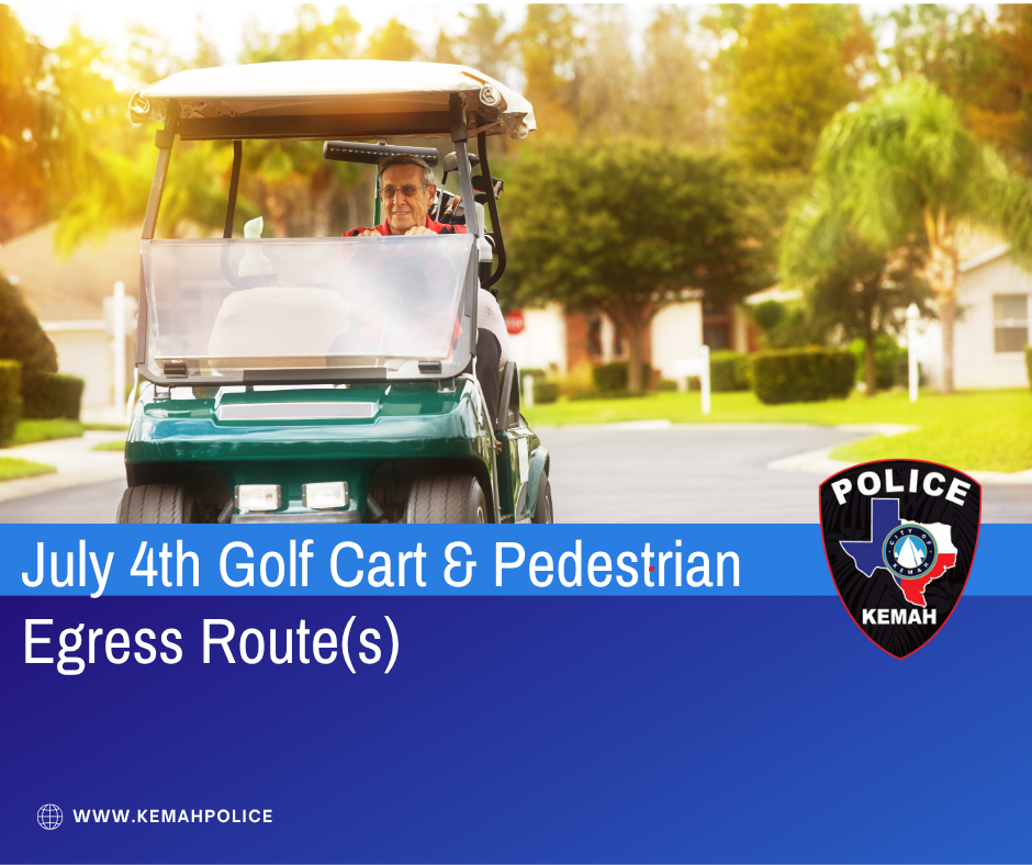 Golf cart egress route
